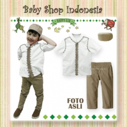 large baju koko coklat